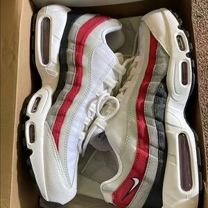 Nike Air Max 95 White Red Sneakers